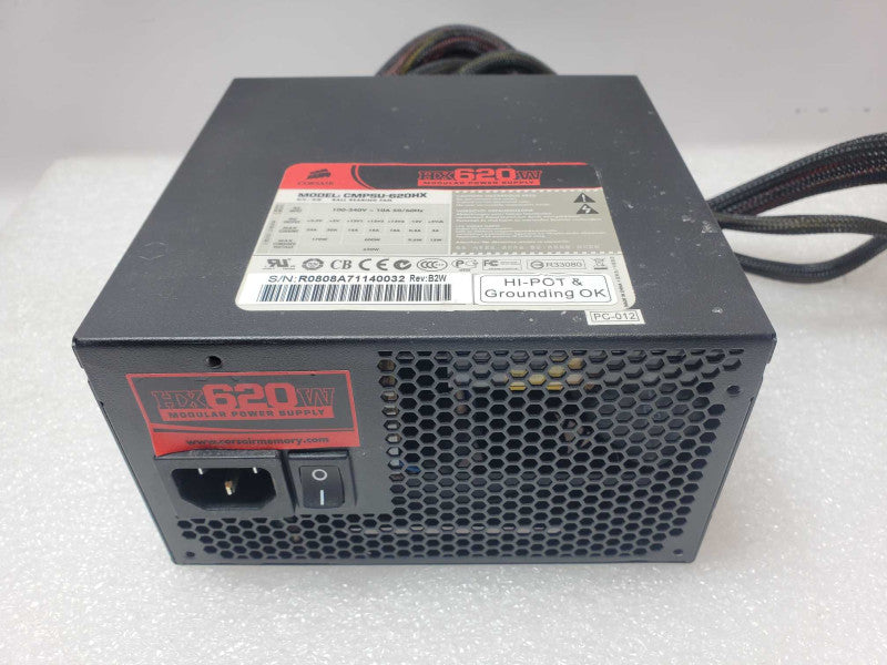 Corsair HX620W 620 Watt Modular Power Supply, No connector Cables _