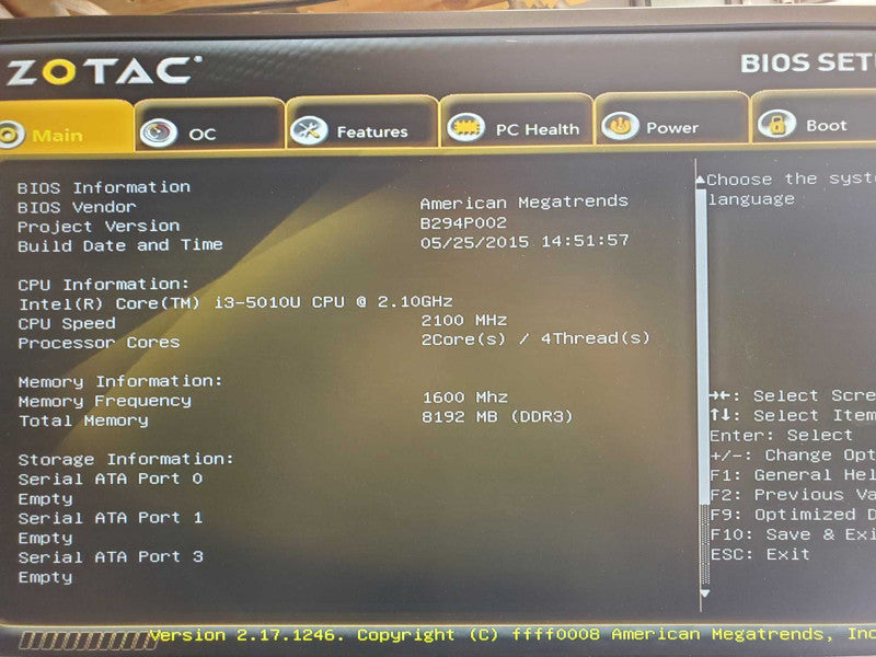 Zotac ZBOX-RI531 Mini PC, Core I3-5010U 2.1GHz, 8GB DDR3, 2x 2.5\\" HDD Trays _