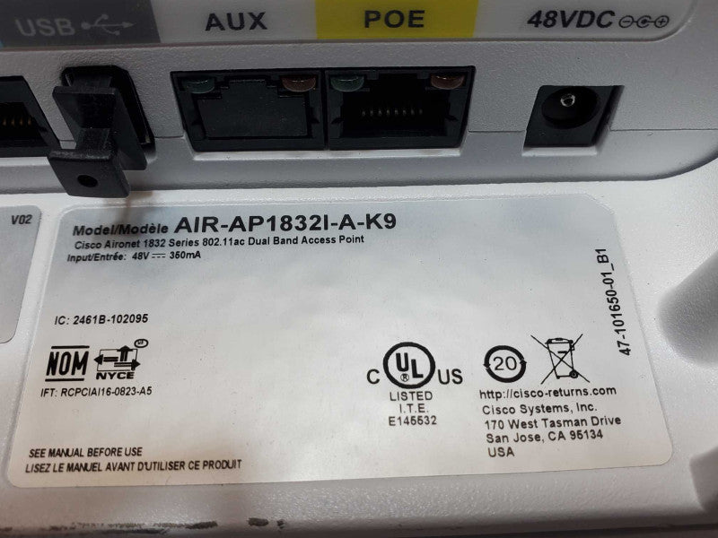 Cisco AIR-AP1832I-A-K9 wireless access point _