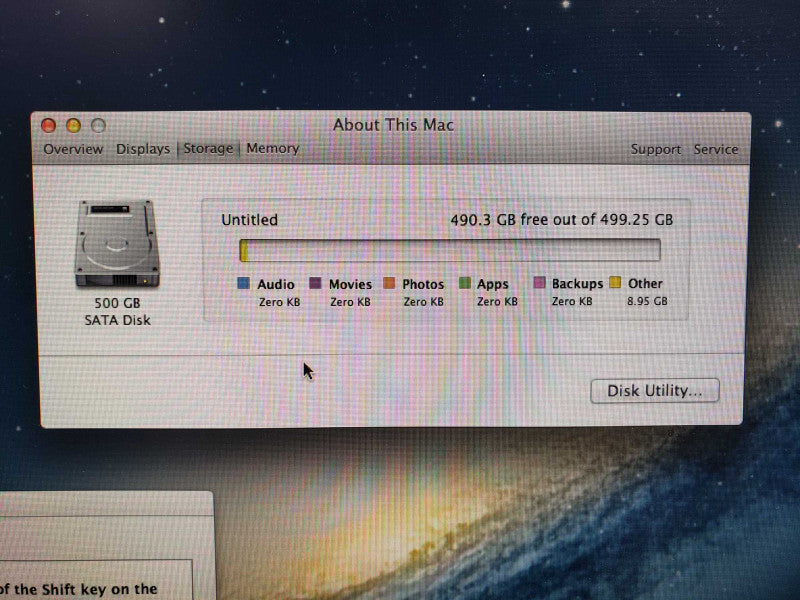 Apple Mac Mini M2011 i5@2.3GHz 4G DDR3 Intel HD Graphics 3000 500G HDD [