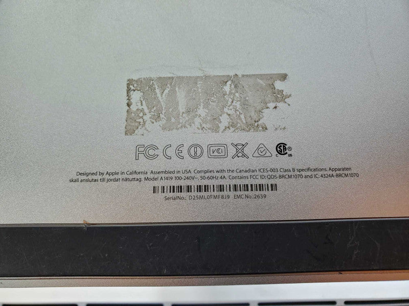 Apple iMac 2013 A1419 21.5\\" Core i5-4570R @ 2.70GHz 32GB 250GB SSD (