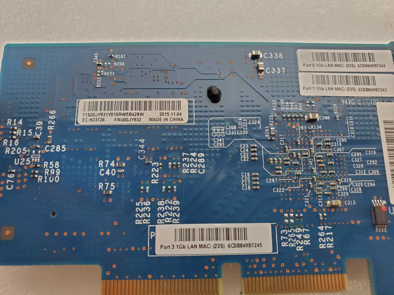 IBM 00JY932-FH Intel I350-T4 1GBE Quad Port Adapter, Full Height _