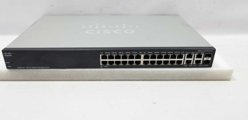 Cisco SG300-28 28-Port Gigabit Managed Switch, FACTORY RESET ~