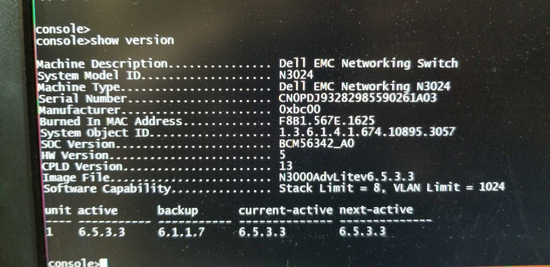Dell N3024 24-Ports Gigabit w/ 2 x SFP & 2 x SFP+ Switch + Dual AC PSU ~