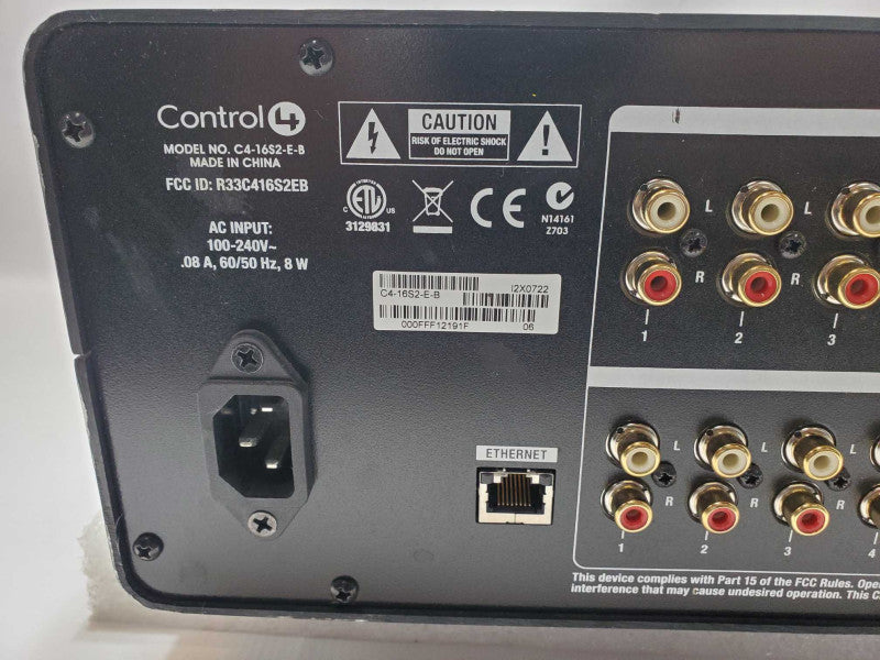 Control4 16 Channel Audio Matrix Switch C4-16S2-E-B, Factory reset, AS-IS _