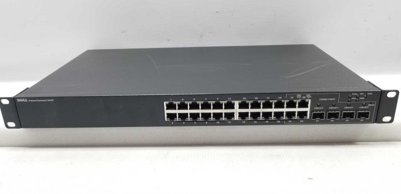 Dell PowerConnect 5424 24 Port Gigabit Switch WIth Brackets ~