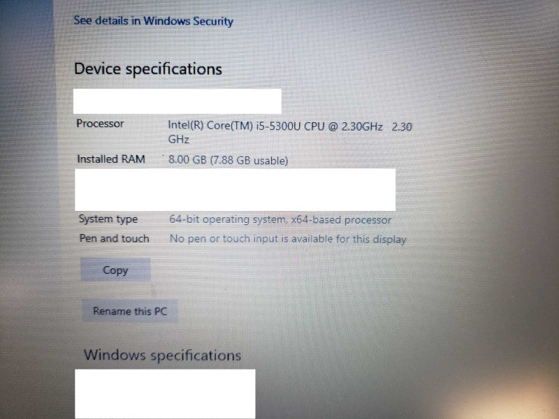 Lenovo ThinkPad T450s 14\\" i5-5300U@2.3GHz 8GB 500G HDD Intel HD Graphics 5500 [