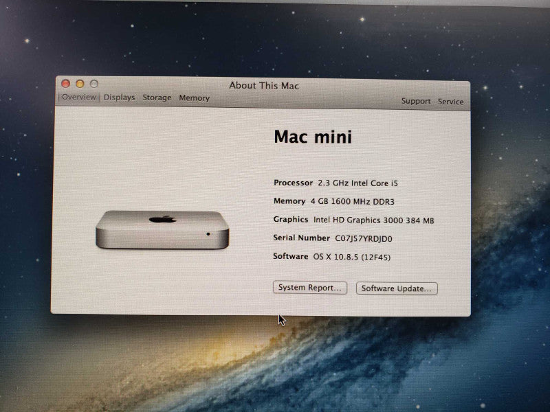 Apple Mac Mini M2011 i5@2.3GHz 4G DDR3 Intel HD Graphics 3000 500G HDD [