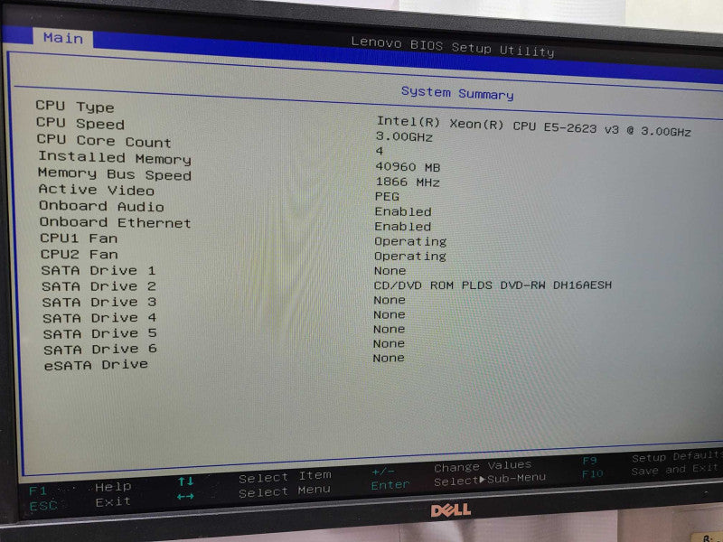 Lenovo ThinkStation P700 2x Intel Xeon E5-2623 v3 @ 3.00Ghz 40GB No GPU +