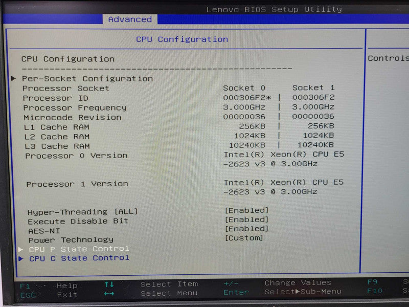Lenovo ThinkStation P700 2x Intel Xeon E5-2623 v3 @ 3.00Ghz 40GB No GPU +
