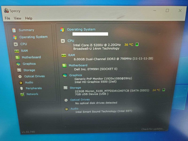 Dell XPS P54G Core i5-5200U @ 2.3 GHz 8GB Ram 120GB SSD (