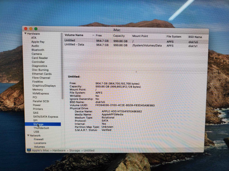 Apple iMac 2013 A1419 21.5\\" Core i5-4570R 2.70GHz 8GB 1TB HDD _