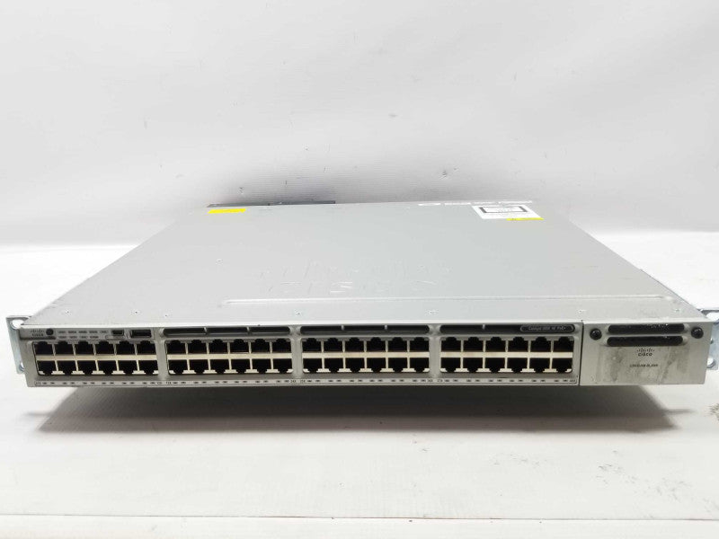 Cisco WS-C3850-48F-L 48 Port PoE+ Gigabit Ethernet Switch, FACTORY RESET ~