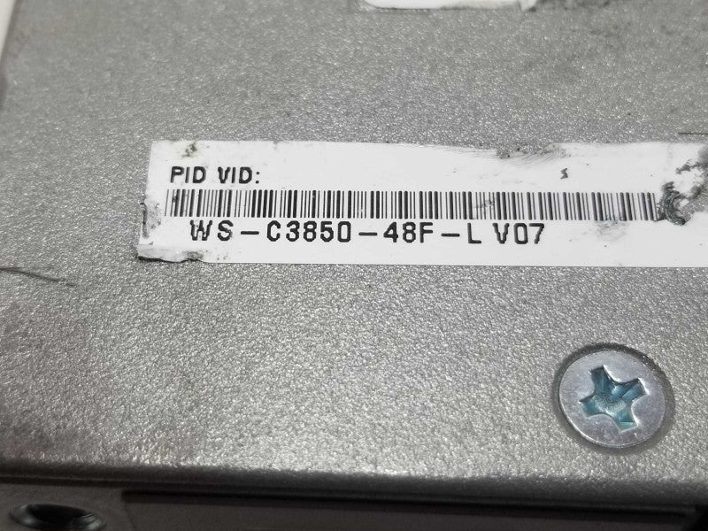 Cisco WS-C3850-48F-L 48 Port PoE+ Gigabit Ethernet Switch, FACTORY RESET ~
