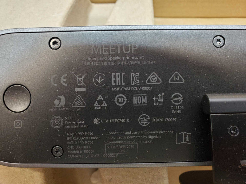 Logitech MeetUp Camera and Speakerphone Unit w/ Remote, Read _