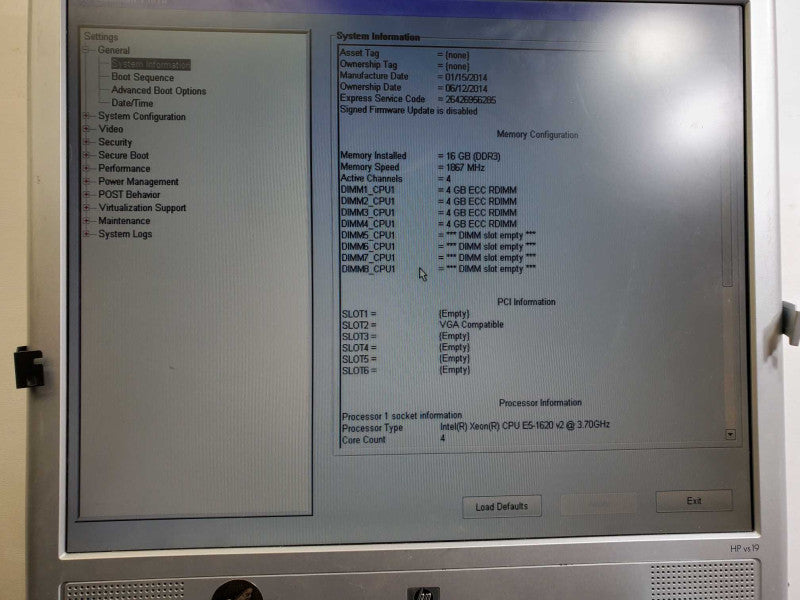 Dell Precision T3610 Xeon E5-1620 v2 @3.7GHz 16GB RAM Quadro K600 )