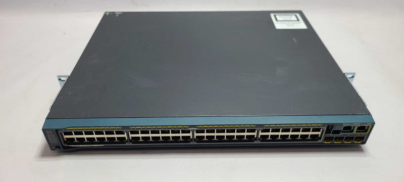 CISCO WS-C2960S-F48FPS-L Catalyst 2960-SF 48 Port FE PoE 740W 4x SFP Switch $