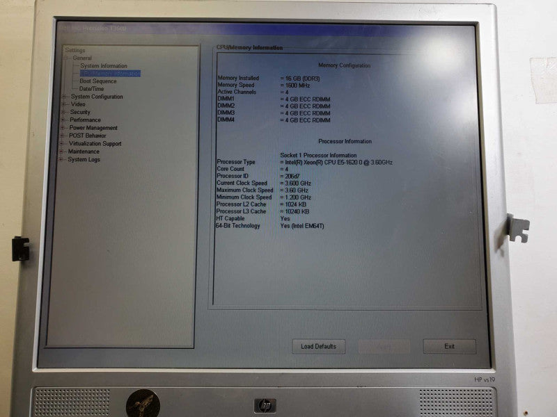 Dell Precision T3600 Xeon E5-1620 0 @3.6GHz 16GB RAM Quadro K600 PERC H310 )