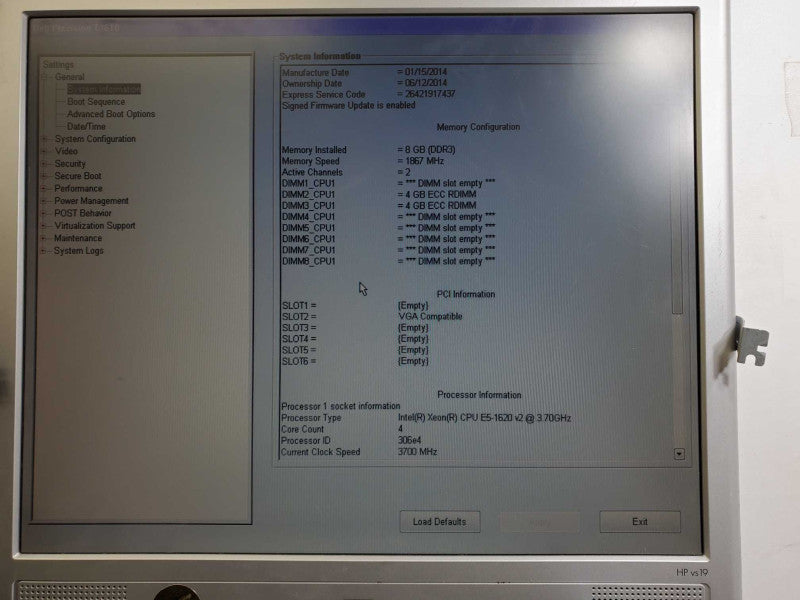 Dell Precision T3610 Xeon E5-1620 v2 @3.7GHz 8GB RAM Quadro K600 )