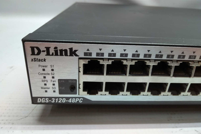 D-Link xStack L3 Managed PoE Gigabit Switch DGS-3120-48PC / FACTORY RESET #