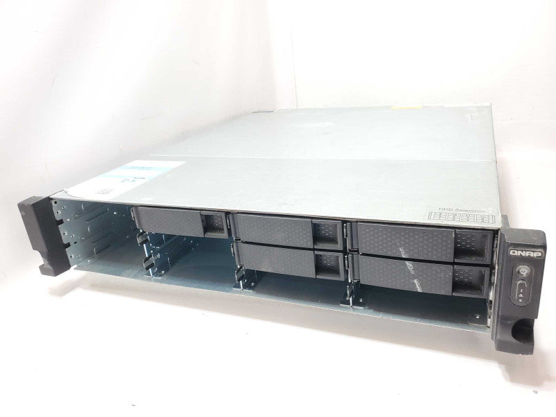 QNAP TS-1263U-RP 12-Bay 3.5\\" NAS with 2x 1TB HDDs, and 5x Total Caddies _
