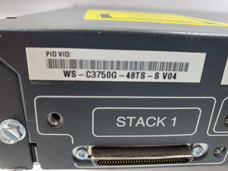 CISCO WS-C3750G-48TS-S 48-Port Gigabit Managed Switch _ Factory Reset )