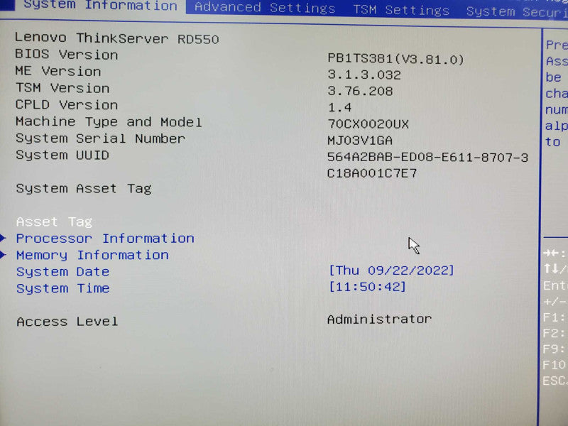 Lenovo ThinkServer RD550, E5-2650 2.3GHz 24GB DDR4 AVAGO RAID 720ix AnyRAID |