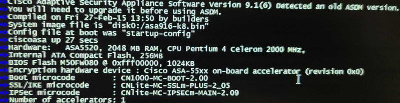Cisco ASA 5520 Adaptive Security Appliance 2GB RAM VPN Plus License $