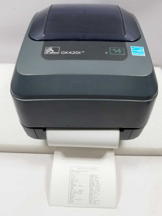 Zebra GK420t USB Serial Parallel Direct Thermal Label Printer  ~