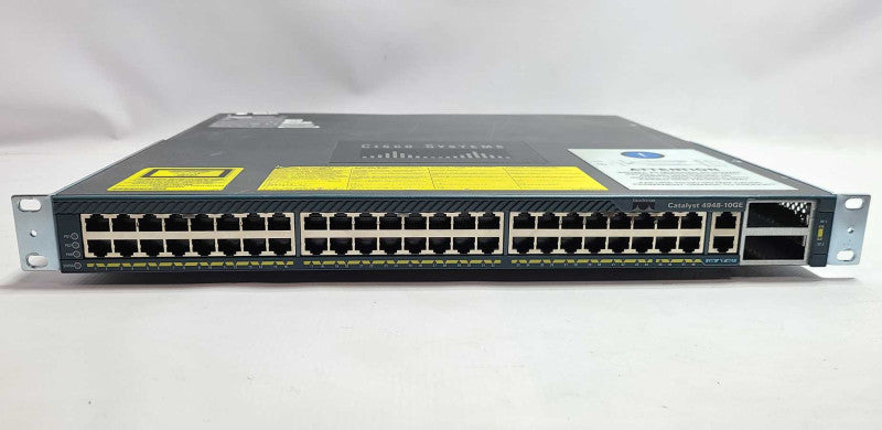 Cisco WS-C4948-10GE-S 48 Port Gigabit +10GB Switch w/ Dual PSU  $