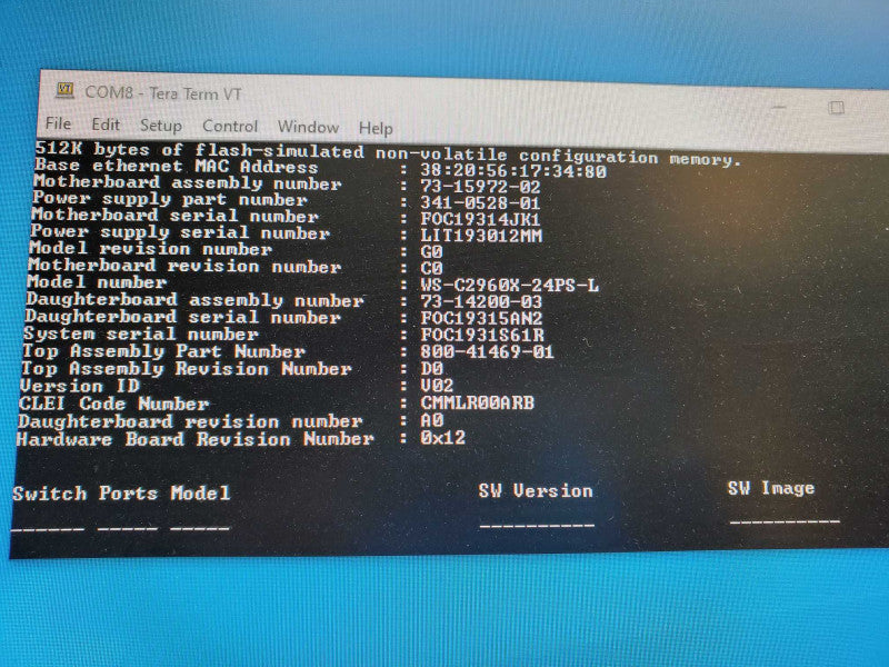 Cisco Catalyst 2960X WS-C2960X-24PS-L 24 Port Gigabit PoE Switch_reset )
