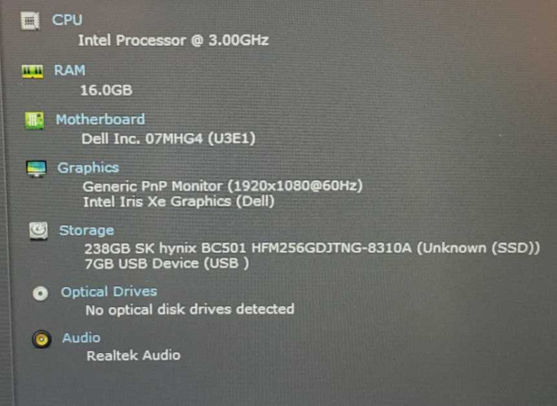 Dell Latitude 7420 Core i7-1185G7 @ 3.0 GHz 16GB DDR4 250GB SSD (