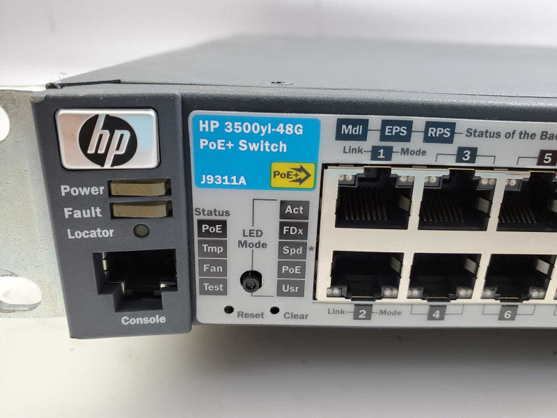 HP ProCurve 3500yl-48G-PoE+ J9311A 48-Port Gigabit Ethernet Switch _ Reset )