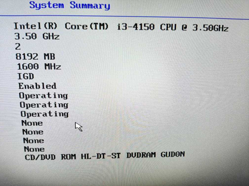 Lenovo ThinkServer RS140 Intel i3-4150 3.5GHz DC/8GB, NO RAID/ HDDs ~