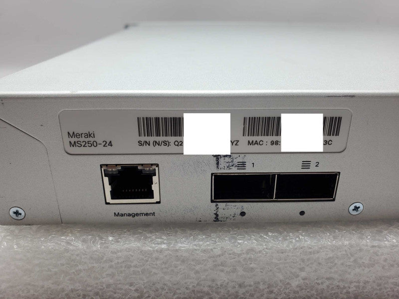 Cisco MS250-24-HW Meraki Cloud Managed 24 Port Switch, 1x PSU, Unclaimed _