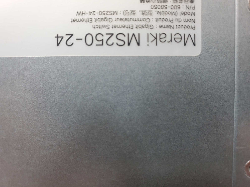Cisco MS250-24-HW Meraki Cloud Managed 24 Port Switch, 1x PSU, Unclaimed _