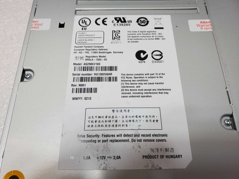 HP C0H28A 706825-001 LTO6 FC Internal Tape Drive _