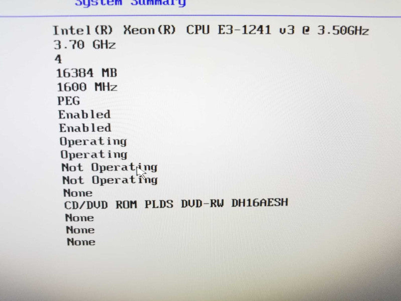 Lenovo ThinkStation P300 Xeon E3-1241v3 3.5GHz/16GB, Quadro K620, NO HDDs ~