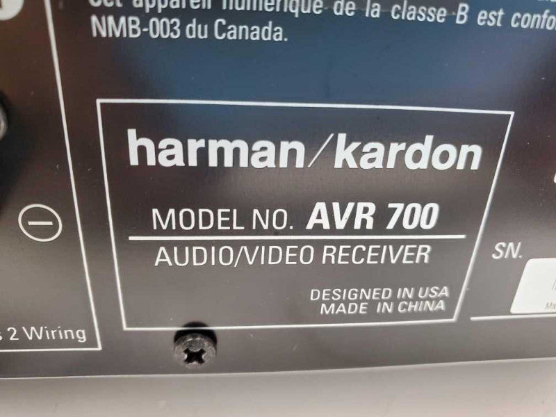Harmon Kardon AVR 700 Home Theatre Receiver (AS-IS) |
