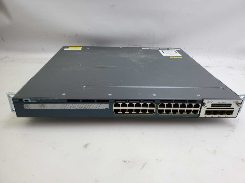 Cisco WS-C3560X-24T-S 24 Port Gigabit Ethernet Switch w/ C3KX-NM-1G _ reset )