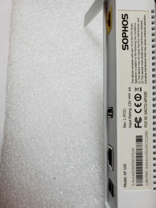 Sophos AP 100 Rev 1 Wireless Access Point, Unknown Username/Password, AS-IS _