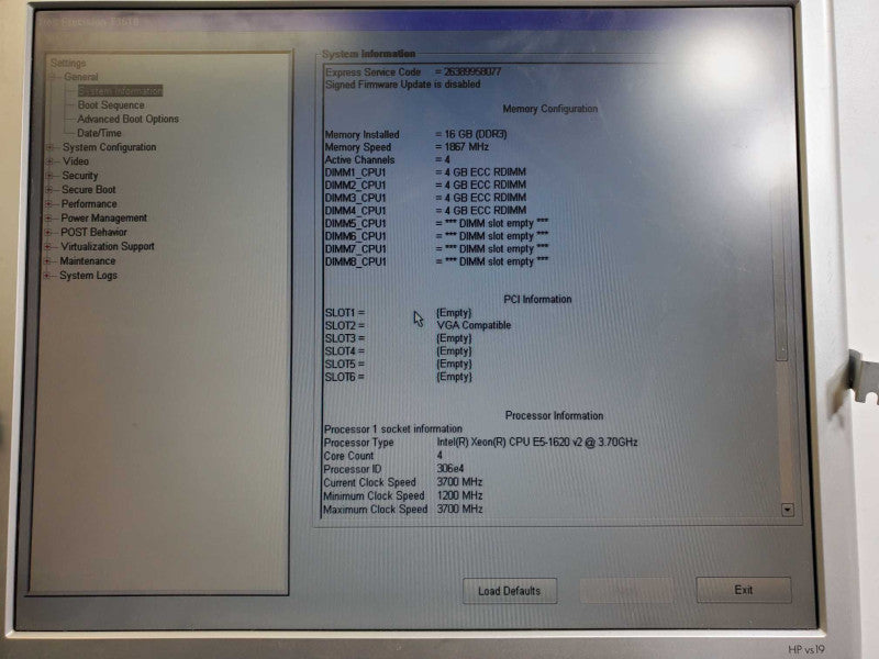 Dell Precision T3610 Xeon E5-1620 v2 @3.7GHz 8GB RAM Quadro K600 )