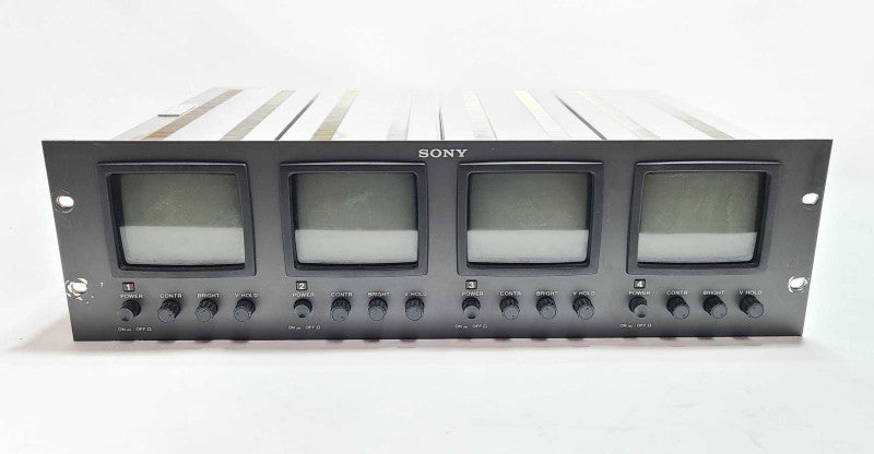 Sony PVM-411 Grey 120V 50/60Hz CRT Display Quad Rack Mount Monitor 56W QTY $