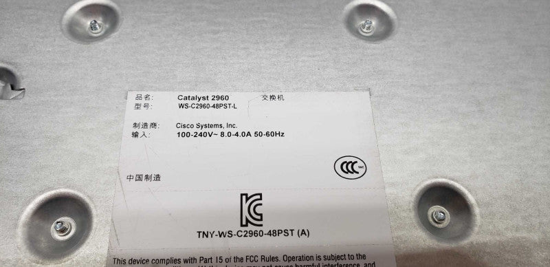 cisco catalyst 2960 series PoE-48 WS-C2960-48PST-L/ factory reset #