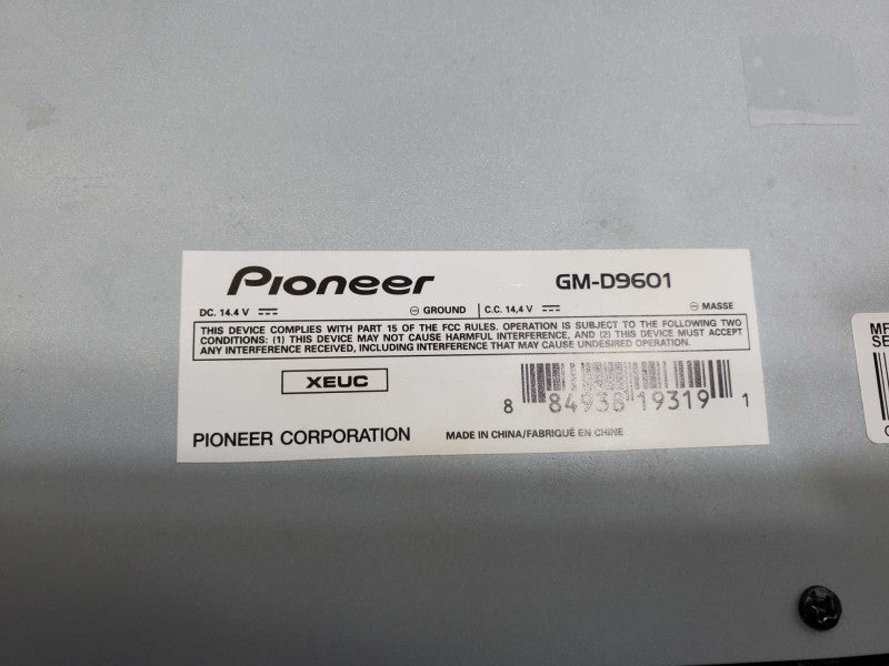 Pioneer GM-D9601 Car Audio Amplifier w/Remote Bass Control Knob & Cable )