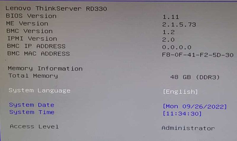 Lenovo ThinkServer RD330 Xeon E5-2407 2.2GHz 48GB RAM 3x 300GB SAS HDDs  $