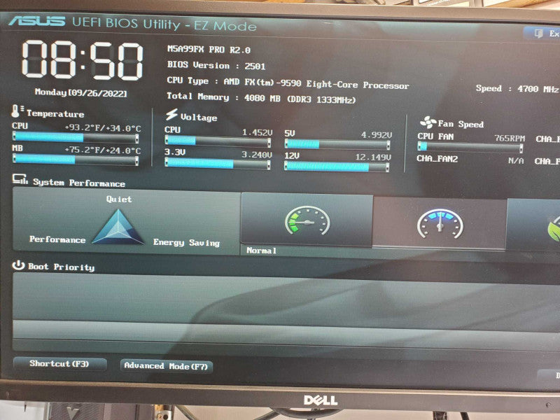Custom/Asus PC, AMD FX-9590 8C 4.7GHz, 4GB, GeForce GTX970 GPU _