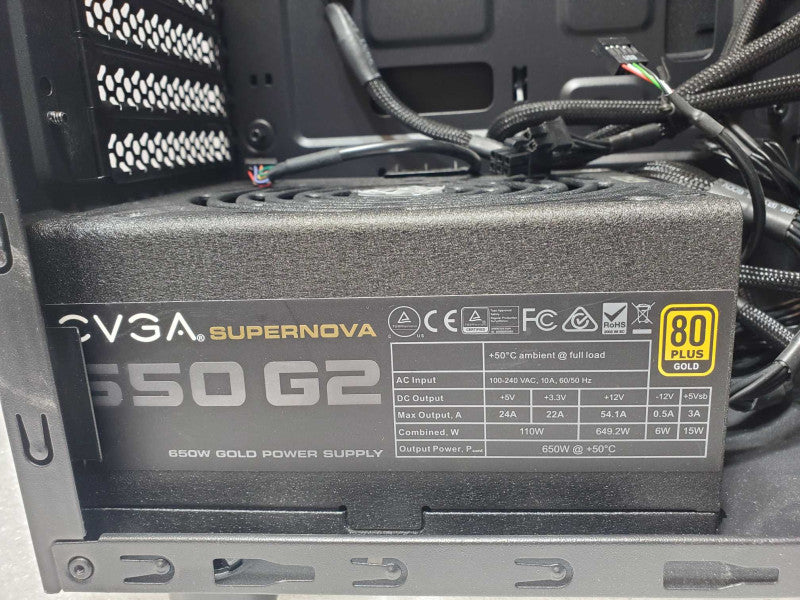 Corsair Tower Case with EVGA Supernova 650G2 PSU, missing 1x Stand _