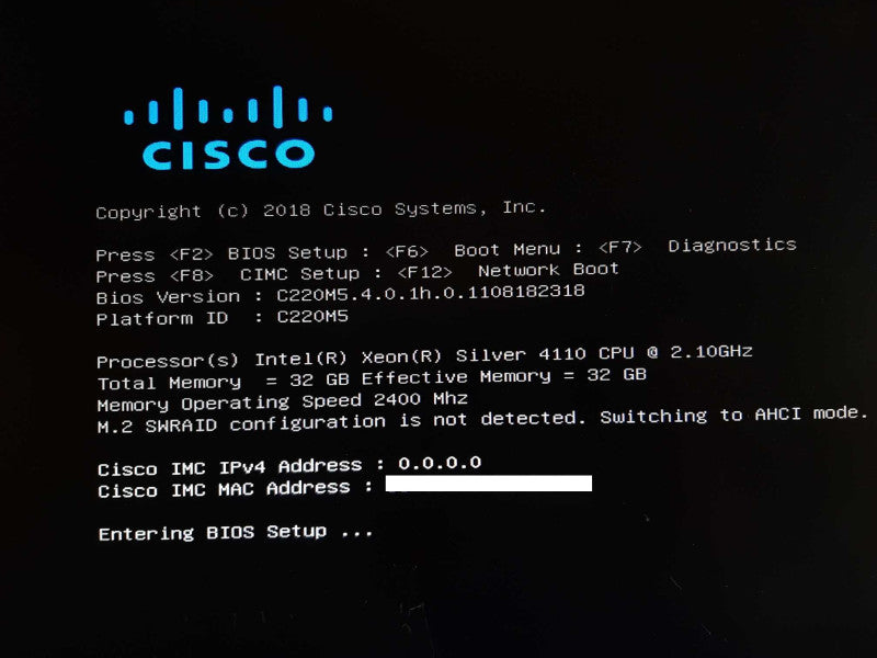 Cisco Identity Services engine 3615 Xeon Silver 4110 @2.1GHz 32GB DDR4 -No HDD +