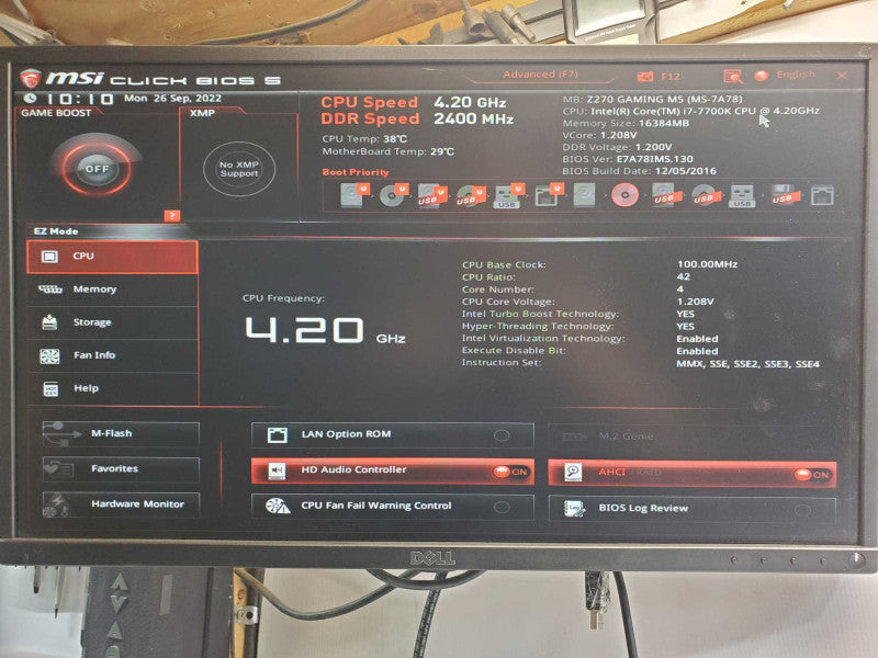 Custom/MSI Tower PC, Core I7-7700K 4.2GHz, 16GB DDR4, Asus GTX970 4G GPU _
